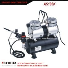 Airbrush Compressor Kit com tanque de 3.5L compõem mini bomba